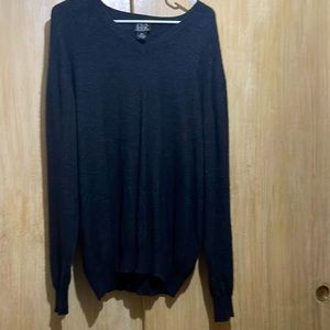 Jos A Banks Cashmere Sweater heather grey mens xl